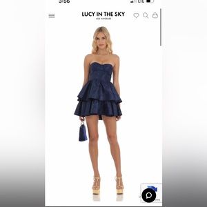 Qirin Jacquard Corset mini dress